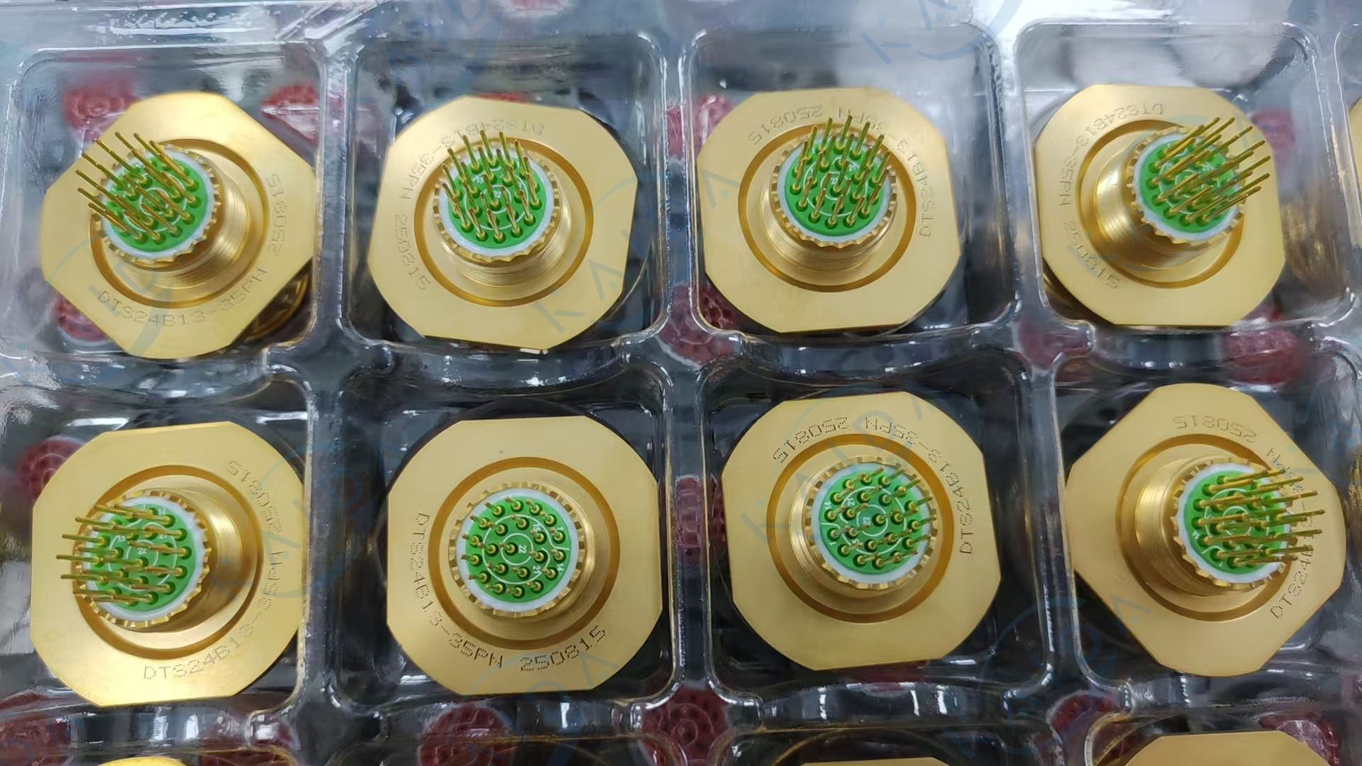 定制铝青铜PCB圆形连接器-DTS24B35PN